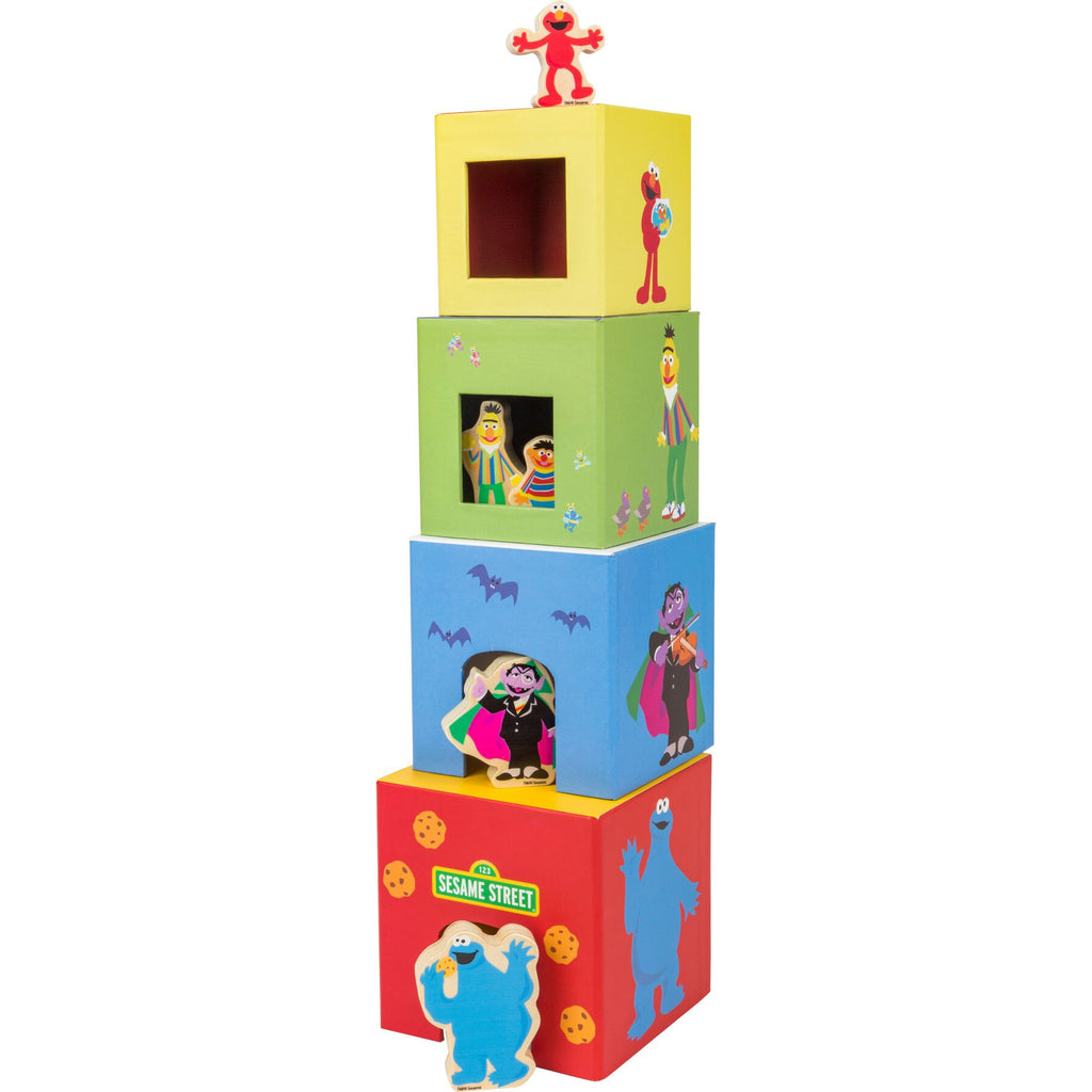 Sesamstrasse Stapelturm mit Spielfiguren - Zwergenwunder