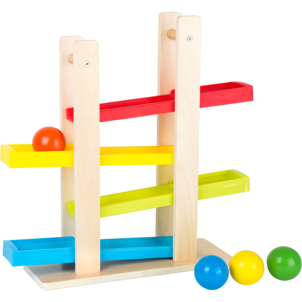 Kugelbahn mit bunten Kugeln