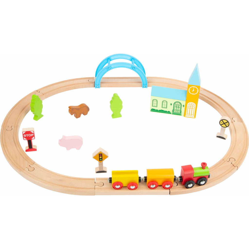 Holzeisenbahn Stadt und Land (Größe: M)