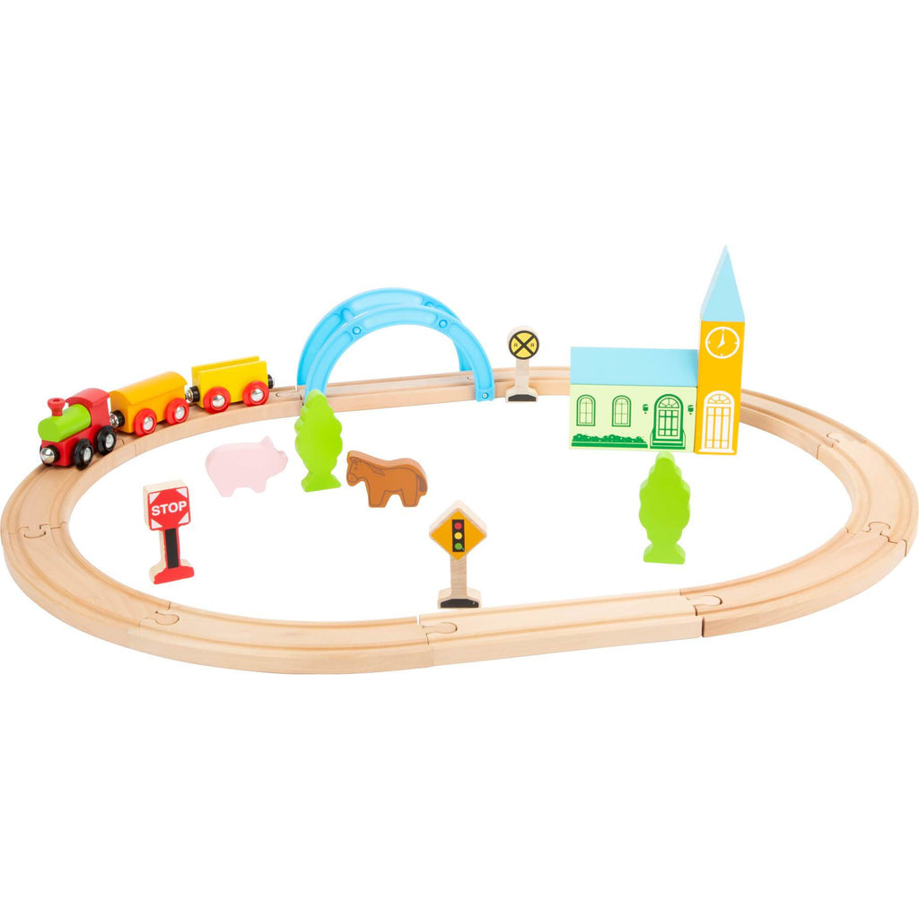 Holzeisenbahn Stadt und Land (Größe: M)