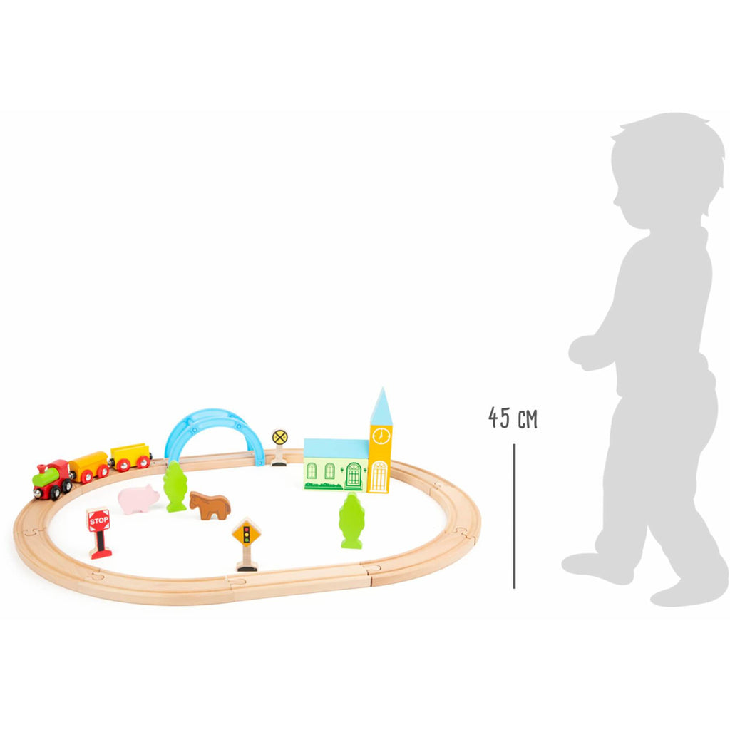 Holzeisenbahn Stadt und Land (Größe: M)