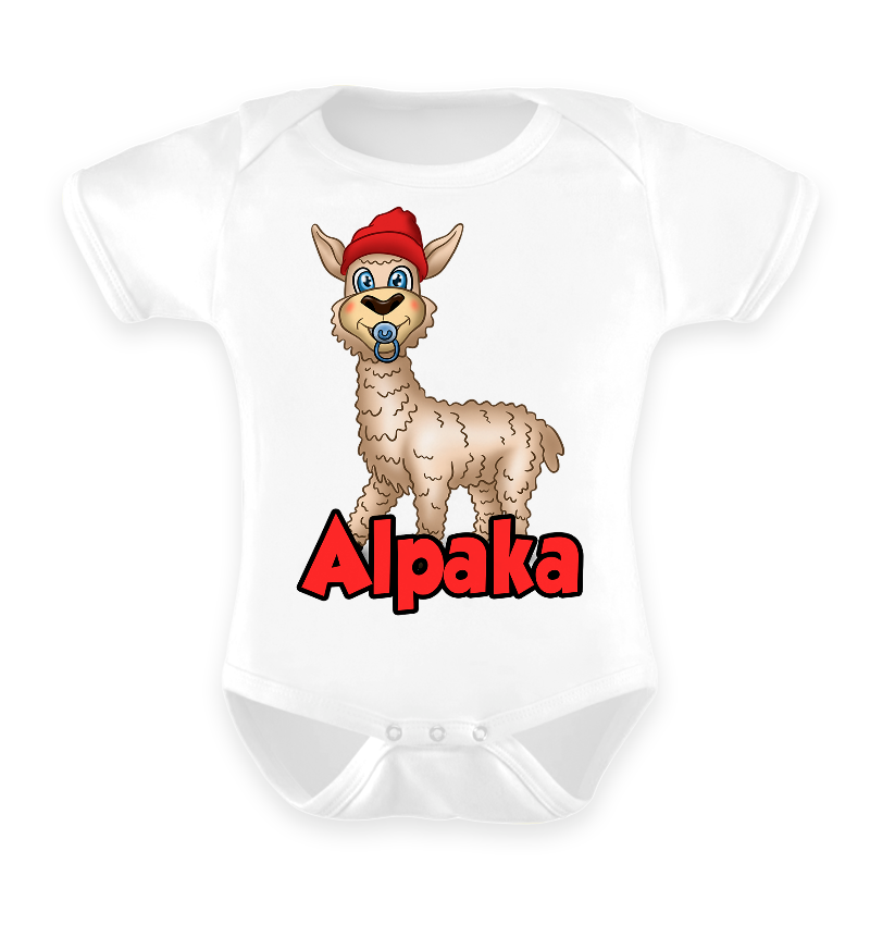 Alpaka - Babybody für Jungen und Mädchen