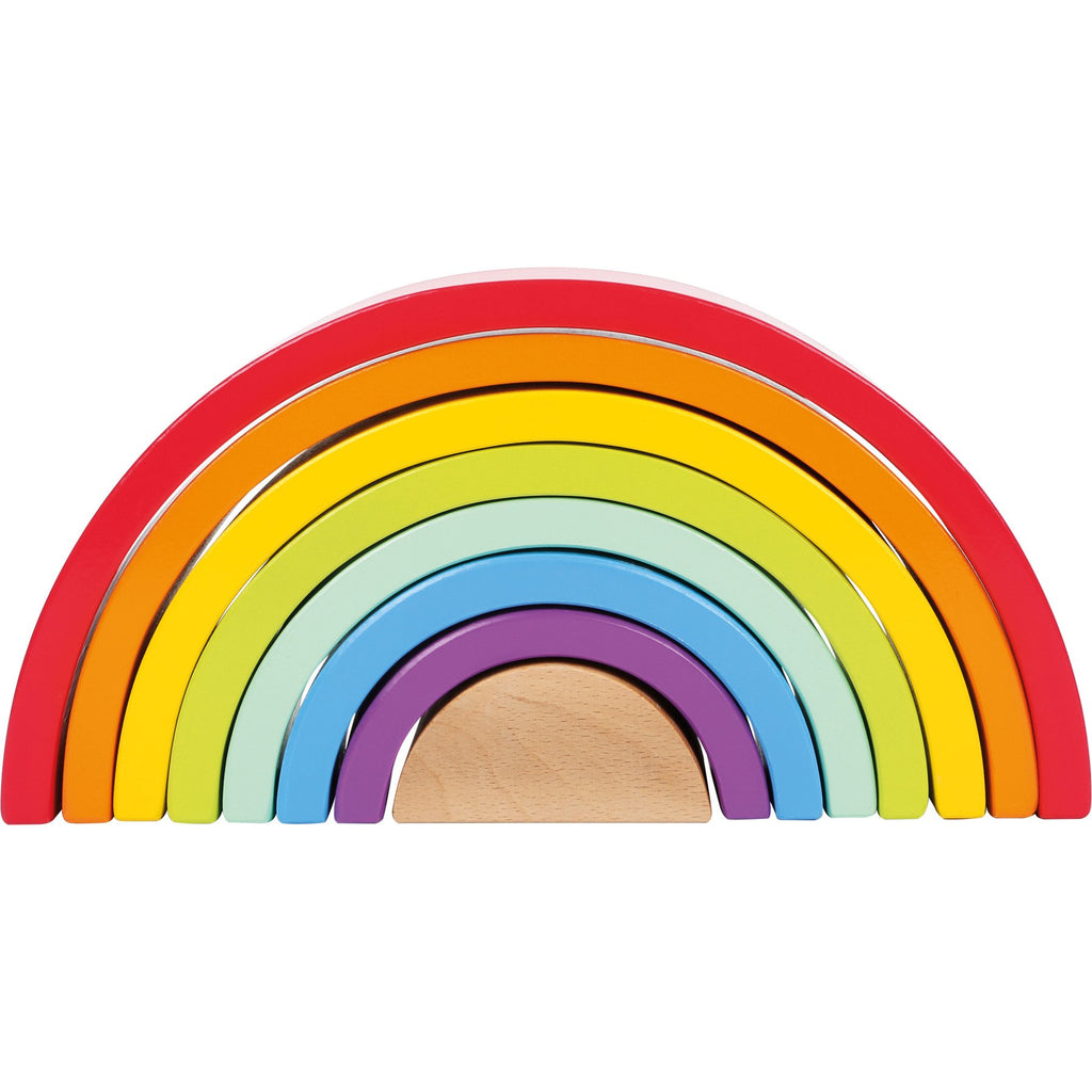 Großer Regenbogen aus Holzbausteinen - Zwergenwunder