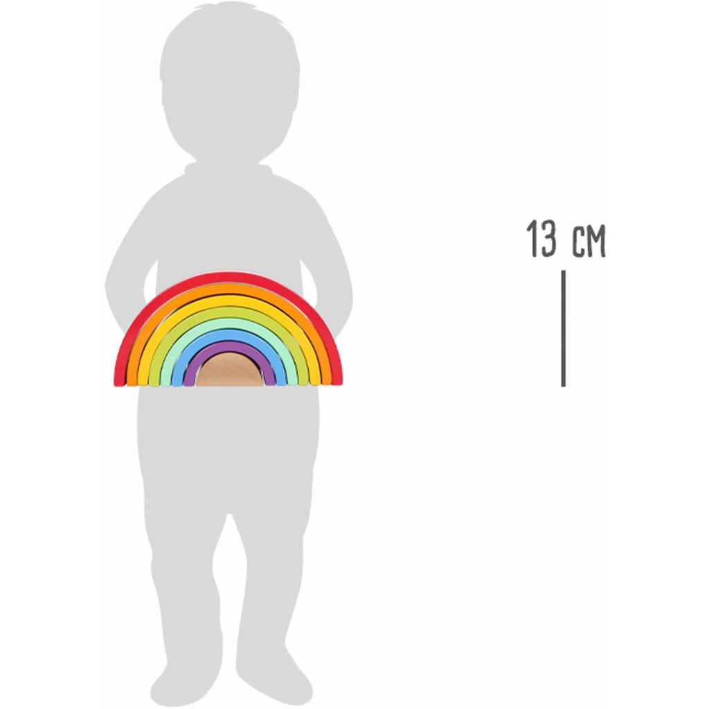 Großer Regenbogen aus Holzbausteinen - Zwergenwunder