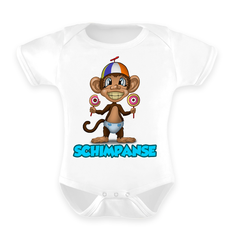 Schimpanse - Babybody für Jungen und Mädchen