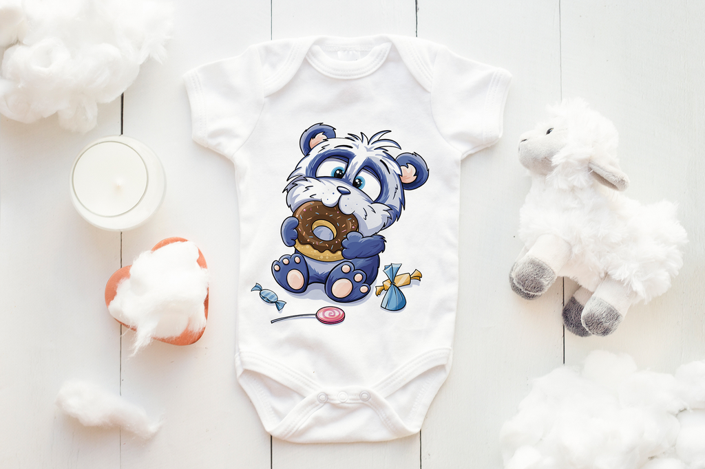 Baby Panda - Babybody für Jungen und Mädchen
